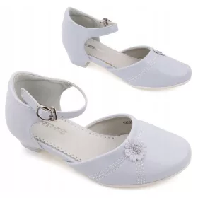   STYLOWY_SHOES Dječje bijele cipele za Prvu Svetu Pričest ekološka koža vel.35