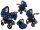 DJEČJA KOLICA BAVARIO Stars DARK BLUE 3u1