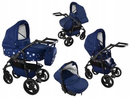 DJEČJA KOLICA BAVARIO Stars DARK BLUE 3u1