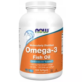   Now Foods Omega-3 Kapsule - 500 komada za Zdravlje Srca i Mozga
