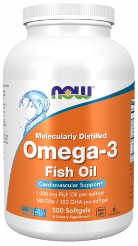 Now Foods Omega-3 Kapsule - 500 komada za Zdravlje Srca i Mozga