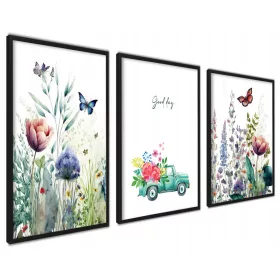  Poster Posteri bez okvira 50x70cm Proljetni automobili, biljke bez okvira 50x70 cm