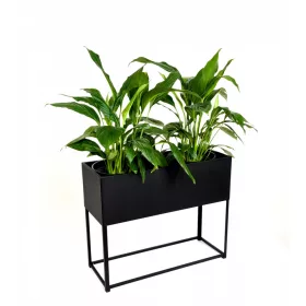   Vrtna posuda - Palazzo Decor saksija 55 cm x 21 x 35 cm bijeli metal