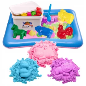 BibiMoon SET za modeliranje kinetičkim pijeskom 3 kg