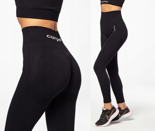 CRNE BEŠAVNE TAJICE CARPATREE ZA FITNESS - S