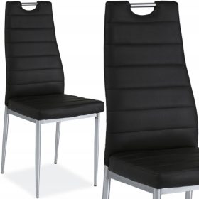 Stolica Signal, eko koža, crna, 1 kom.