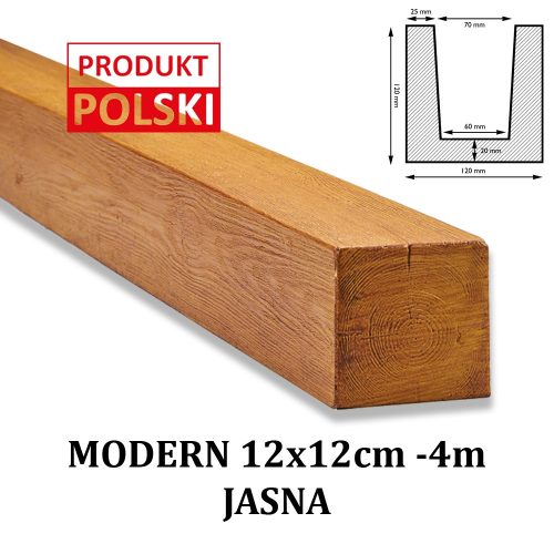 Rustikalne moderne grede od poliuretanske pjene 12x12 4m