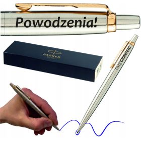   Parker 1953182 Plava Kemijska Olovka s Uvlačenjem + Parker Jotter Kemijska Olovka za Poklon Učitelju