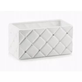    Polnix posuda za cvijeće 26 cm x 14 x 13 cm promjer 14 cm keramika bijela