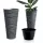  Prosperplast saksija 39 cm x 39 x 75 cm promjer 39 cm plastična crna, nijanse sive i srebrne