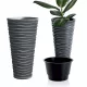  Prosperplast saksija 39 cm x 39 x 75 cm promjer 39 cm plastična crna, nijanse sive i srebrne