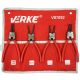  Verke V87052 set prstenastih kliješta 200 mm 4 kom.