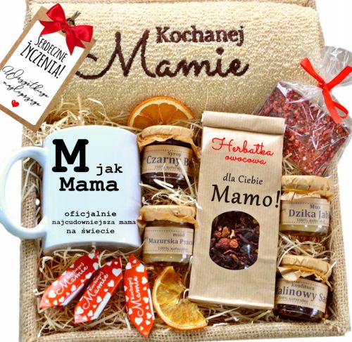  Velika KOŠARA poklon za mamin rođendan, imendan, med