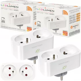   Pametna električna utičnica LEDLUMEN SP-03 WiFi s watmetrom i programatorom