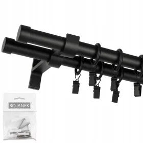 Dvostruki karnišni set 19 mm + 19 mm 320 cm metalni