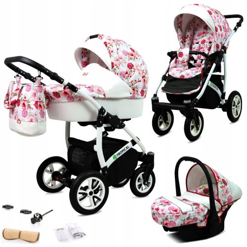 Kolica BabyLux Tropski Hibiskus 3u1