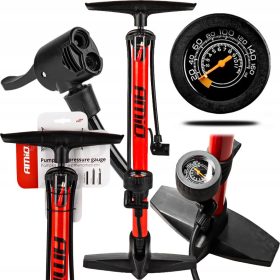   Ručna pumpa Amio PU02 s manometrom za brzo i precizno napuhavanje guma, lopti i ostalih napuhavajućih predmeta