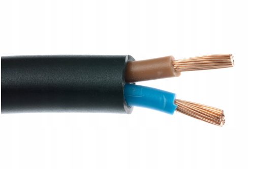 Okrugli električni kabel, fleksibilan (konop), instalacija OMY Ełktrim 2 x 1,0