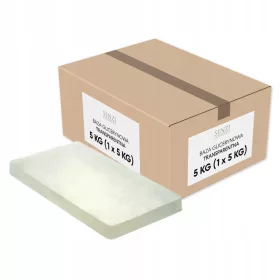    Prozirna glicerinska sapunska baza u kutiji Senzi Cosmetics od 5 kg