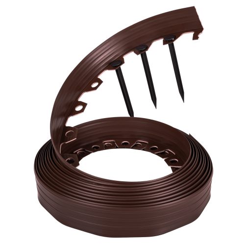 Rubnik za vrt - Plastični vrtni obrubnik Edger 5000 cm x 6 cm smeđi