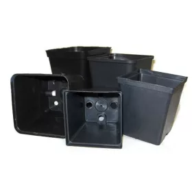  Europlastična saksija 7 cm x 7 x 8 cm, crna plastika