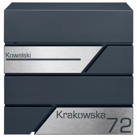   Personalizirana poštanska kutija MTEC MODERN + Gravirane pločice