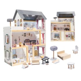 Kućica za lutke od drveta STARKY DOLLHOUSE 78 cm