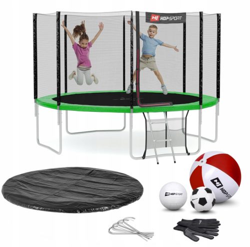 Trampolina za vrt Hop-Sport s mrežom 366 cm FT 12 (365-374 cm)