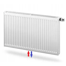    Čelični panelni radijator Purmo 2393 W bijeli 1400 x 600 x 102 mm - donji priključak