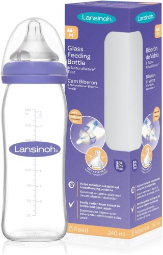 Lansinoh staklena boca sa srednjim protokom 240 ml