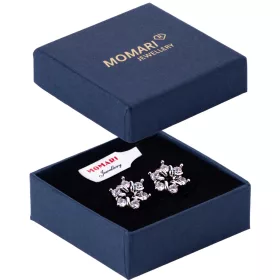 SREBRNE CVIJEĆE SA CIRKONIMA NAUŠNICE