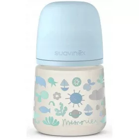  Suavinex boca o slobodnom protoku sa smokvom Sx Pro 150 ml plave Memories