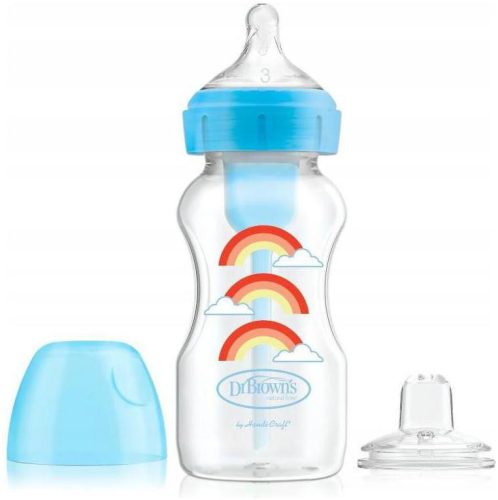 Dr Brown’s set za prijelaz sa bočice na čašu, plavi, 270ml