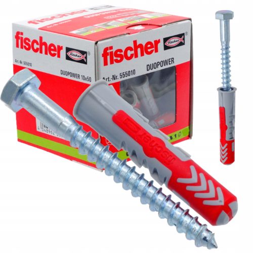Kolci za beton Fischer Duopower 10x80 mm sa vijcima - Set od 25 komada
