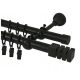 Dvostruki zavjesni šipka 19 mm + 19 mm 200 cm