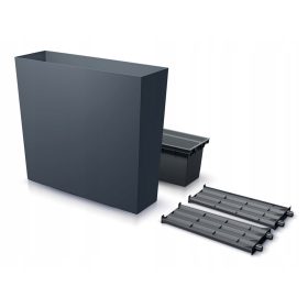    Prosperplast saksija 77 cm x 23,5 x 68,6 cm plastične nijanse sive i srebrne