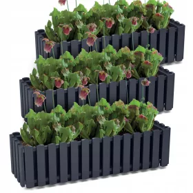    Prosperplast teglica za cvijeće 18 cm x 58 x 16,2 cm plastična antracit