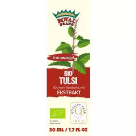   Koncentrirani Ekstrakt Tulsi (Sveta Bazilika) u Kapima 10:1, Bio, 50ml - Royal Brand