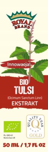 Koncentrirani Ekstrakt Tulsi (Sveta Bazilika) u Kapima 10:1, Bio, 50ml - Royal Brand