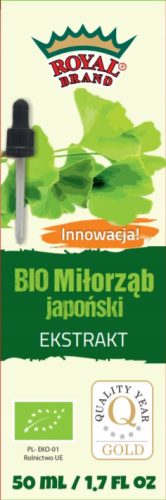 Visokokoncentrirani Vodeno-Alkoholni Ekstrakt Bio Ginko Biloba - Royal Brand