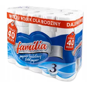 Toaletni papir FAMILIA 3 sloja 40 rola bijeli