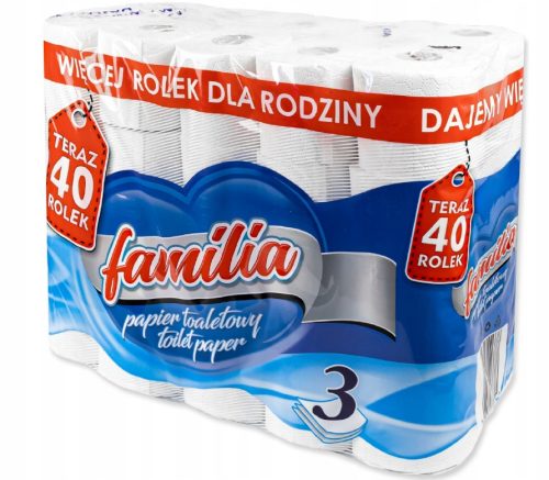 Toaletni papir FAMILIA 3 sloja 40 rola bijeli