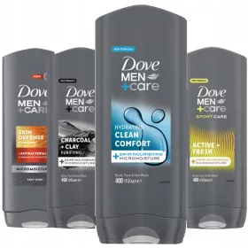   Dove Men Care Hidratantni Gel za Tuširanje MIX SET 4 x 400 ml