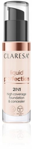 CLARESA TEKUĆI PERFEKCIJSKI PUDER I KOREKTOR 2U1 101 30 ml