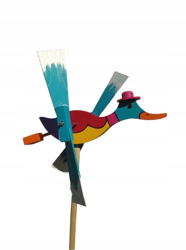  Vrtna vjetrenjača Quirky Duck - ručni rad