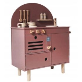   RETRO DJEČJA DRVENA KUHINJA ZA DJECU, IGRALIŠTE U RAZLIČITIM BOJAMA