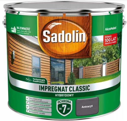 Sadolin Impregnacija Classic Antracit 9l