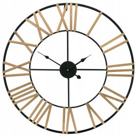 Zidni sat Style Decor crni, zlatni, 60 cm