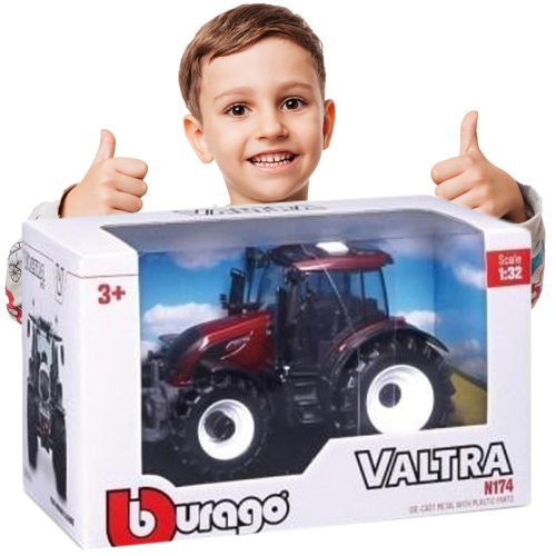 BBURAGO Model Traktora Valtra N174 Crveni 1:32 - Igračka za Djecu