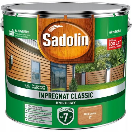 Impregnacija za drvo SADOLIN CLASSIC, svijetli hrast, 9l